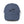 Distressed dad hat in blue with Cowboy Grit 1896 logo stitched on front