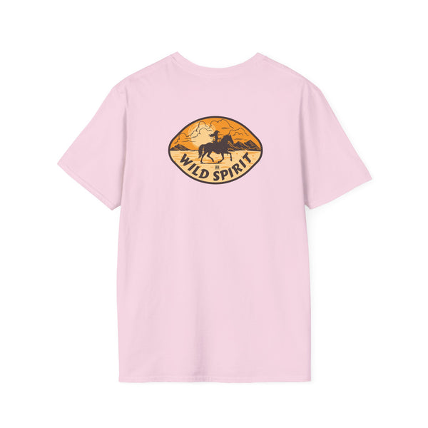 Wild Spirit Western Wear Women’s T-Shirt (Back Graphic)