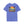 Men's blue-purple T-shirt with large front Aloha Spirit graphic and crew neckline
