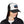 Bison trucker hat with white front panel, black mesh sides, and curved brim