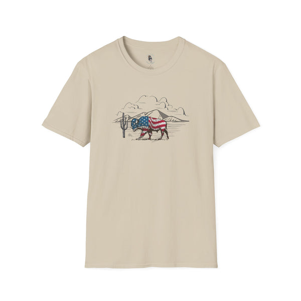 "Bison Americana" -  western wear T-Shirt -Limited 203 Left