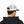 White-and-navy trucker hat worn from behind with mesh panels and adjustable strap