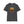Dark gray heather graphic T-shirt with bison and patriotic text on the front