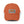 Burnt orange distressed baseball cap with front cactus patch logo.