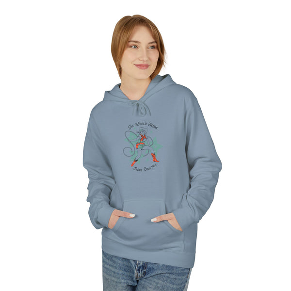 The World Needs More Cowgirls" Women's Sweatshirt -  Women's NUBLEND Hooded Sweatshirt
