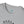 Sport grey crew neck T-shirt neckline with small blue logo patch