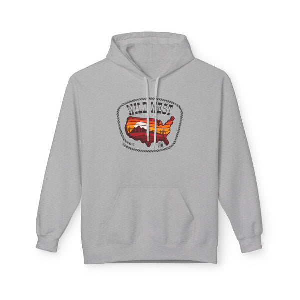"Sunset Trails" - Double R western- Women's western Hooded Sweatshirt