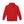 Red pullover hoodie with hood and front kangaroo pocket