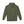 Military green pullover hoodie with hood and kangaroo pocket, back view