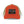 Rust orange trucker hat with khaki mesh panels and front Double HR patch with waves