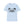 Light blue crew neck T-shirt with western rider silhouette graphic on chest