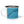 Enamel camp mug with blue body, black rim, rooster graphic and 'Feather Your Style' text