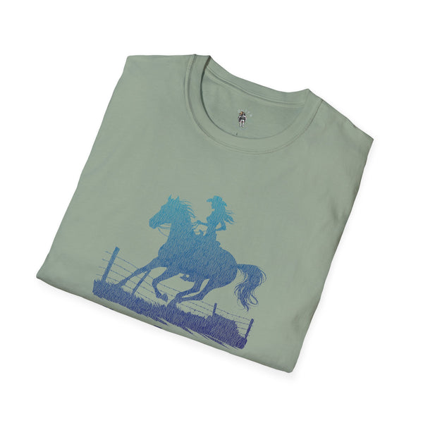 "Never Fenced In" Tee-  Women's western wear T-shirt