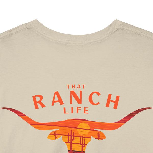 "That Ranch Life" Double R Western's ™ - Heavy Cotton Tee - Back Graphic Design