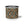 Enamel camp mug with dark feather pattern, black rim, white base