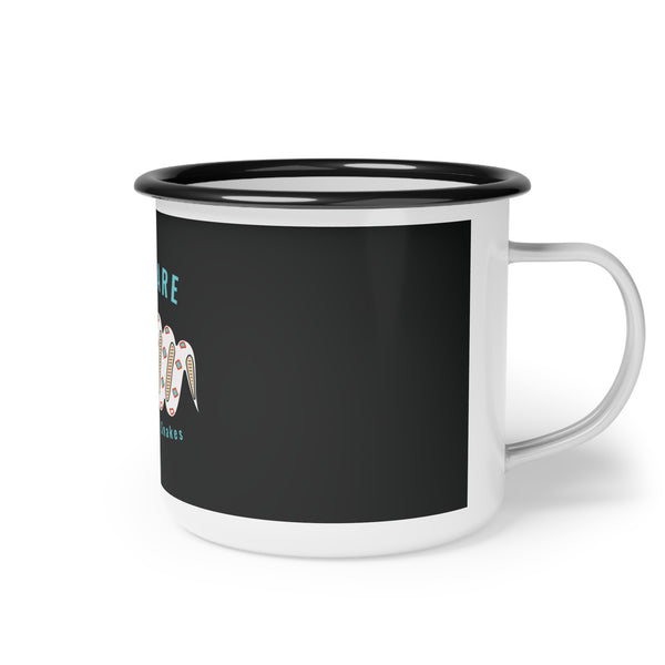 Beware of Snow Snakes - Enamel Camp Mug