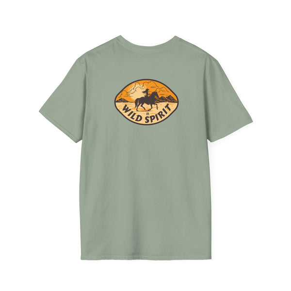 Wild Spirit Western Wear Women’s T-Shirt (Back Graphic)