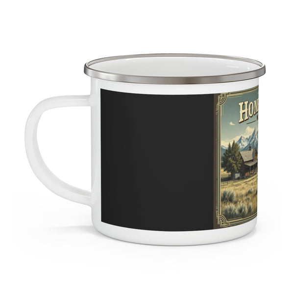 "Homestead Memories" - Double R Western's - Enamel Camping Mug