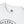 White crewneck T-shirt with small chest logo patch at neckline