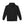 Black pullover hoodie back view with hood and long sleeves