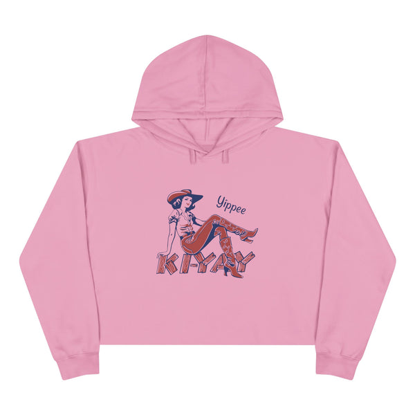 Yippee Ki-Yay Crop Hoodie - Double R Western's Hot Off The Trail