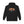 Black western hoodie with front scenic graphic, kangaroo pocket, pullover hood