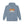 Stone blue western hoodie with front chest graphic logo and kangaroo pocket