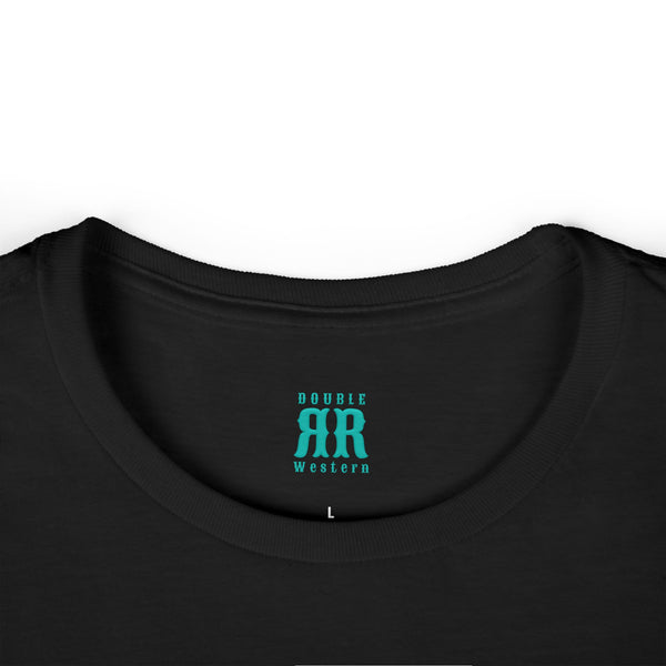  Double R Western Mom’s Make Their Own Luck t-shirt, black, collar detail, neckline stitching