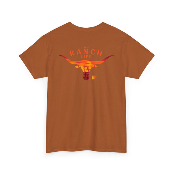 "That Ranch Life" Double R Western's ™ - Heavy Cotton Tee - Back Graphic Design