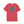 Red women’s T-shirt with circular green back graphic logo