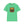 Bright green graphic T-shirt with bison silhouette and patriotic text on the front