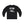 Black long sleeve T-shirt with mountain and pine landscape graphic on front