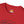 Red crewneck T-shirt with small round badge logo and partial “God Bless” print