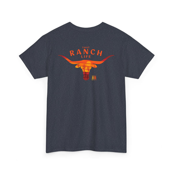 "That Ranch Life" Double R Western's ™ - Heavy Cotton Tee - Back Graphic Design