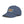 Scotland blue distressed baseball cap with cactus patch and curved brim, western logo front