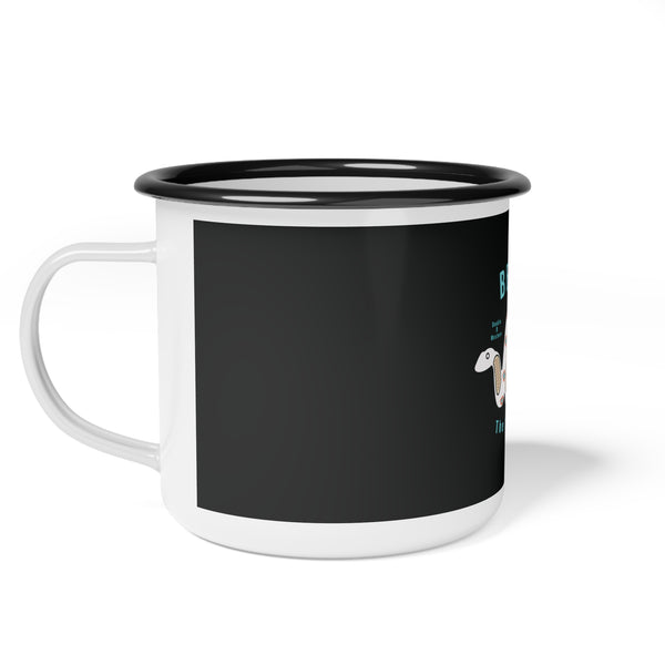 Beware of Snow Snakes - Enamel Camp Mug