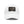 White dad hat with rectangle leather logo patch, black patch background