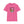Pink T-shirt with outdoor graphic print across the chest