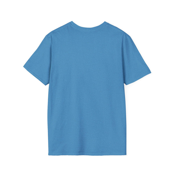 Blue solid crew-neck T-shirt with short sleeves