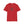 Red western T-shirt with oval cowboy boot graphic and crew neckline