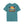 Teal men’s T-shirt with colorful Aloha Spirit graphic across the chest