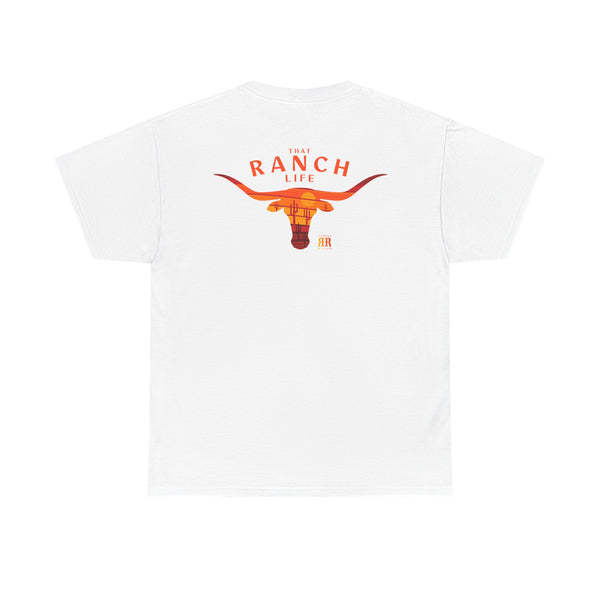 "That Ranch Life" Double R Western's ™ - Heavy Cotton Tee - Back Graphic Design