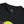 Black T-shirt neck label with Outer Space Cowboy logo