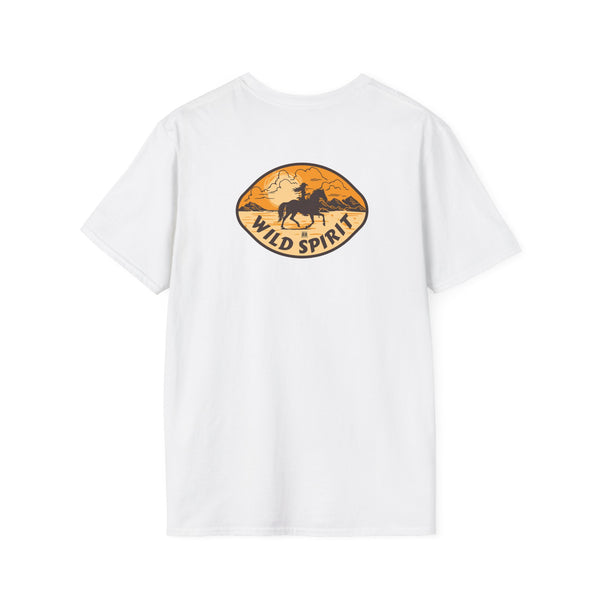 Wild Spirit Western Wear Women’s T-Shirt (Back Graphic)