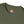 Heavy cotton T-shirt neckline, olive green, with small logo patch and size label text.