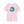 Pink women’s T-shirt with circular green back graphic logo