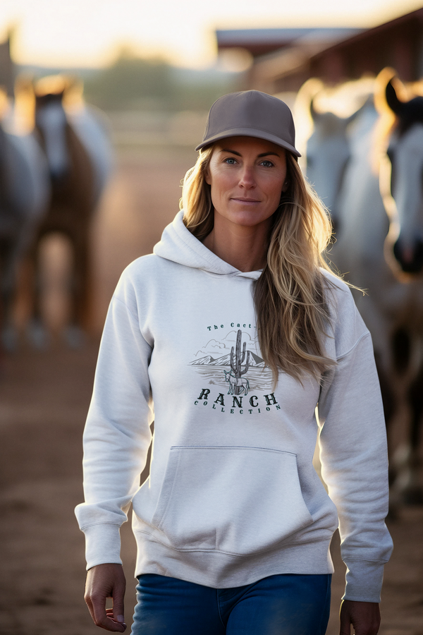 "Cact-ass"  Ranch Collection Hoodie" Men's Hooded Sweatshirt