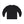 Black long sleeve T-shirt, crew neck, plain front