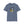 Steel blue T-shirt with outdoor graphic print across the chest