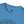 Heather blue crewneck T-shirt with small chest logo patch at neckline